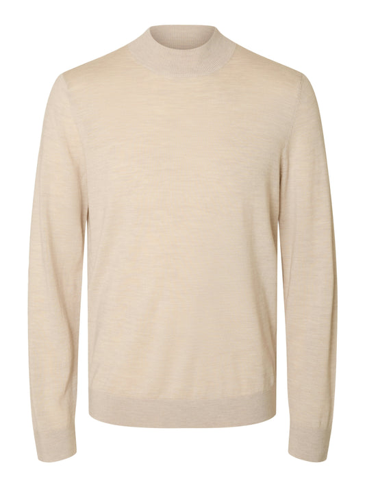 SLHTRAY LS KNIT MERINO MOCK NECK NOOS