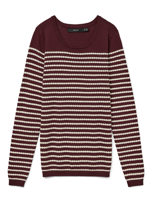 VMCARE STRUCTURE LS O-NECK BLOU NOOS