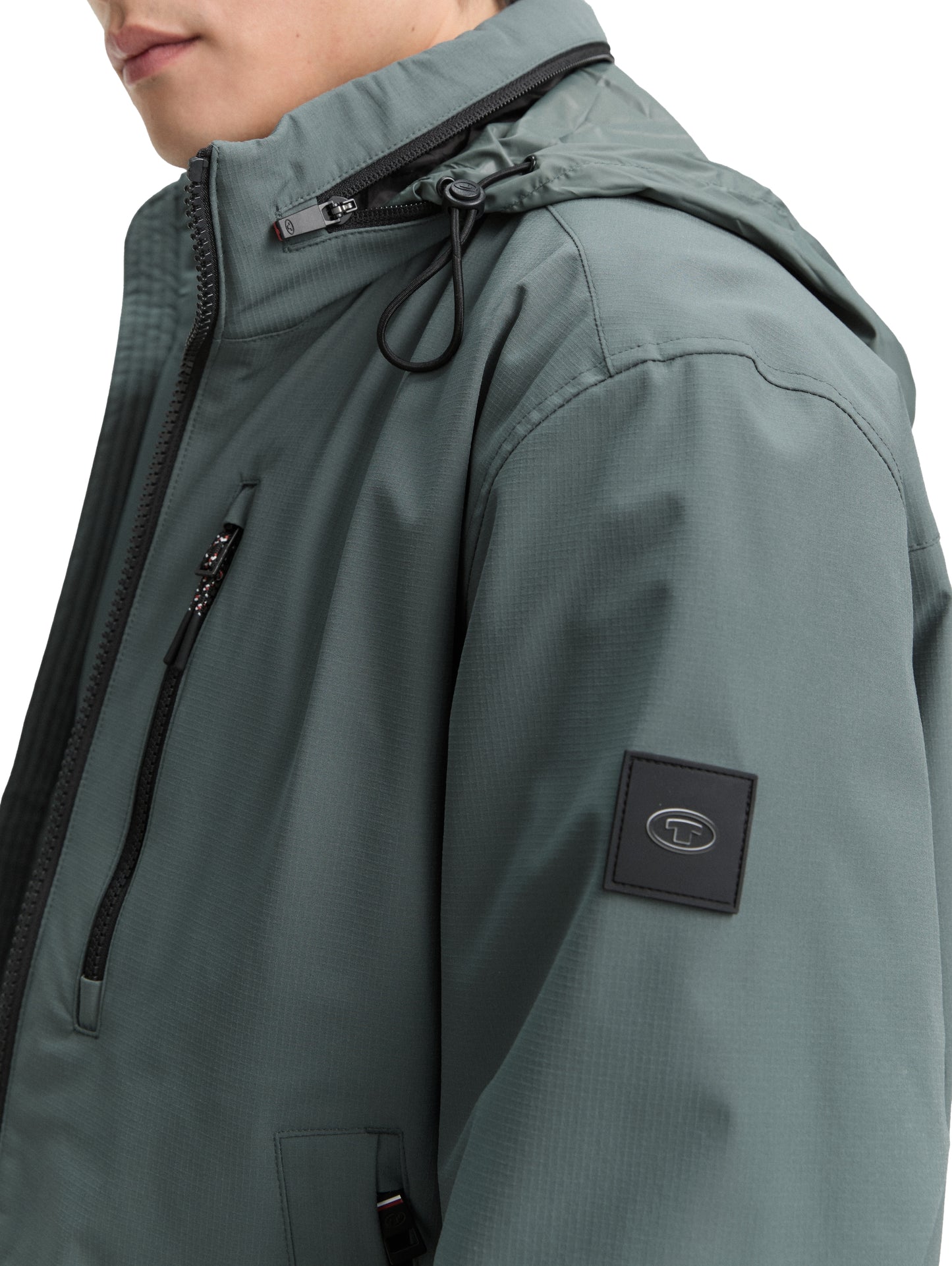 Blouson Jacke mit verstaubarer Kapuze