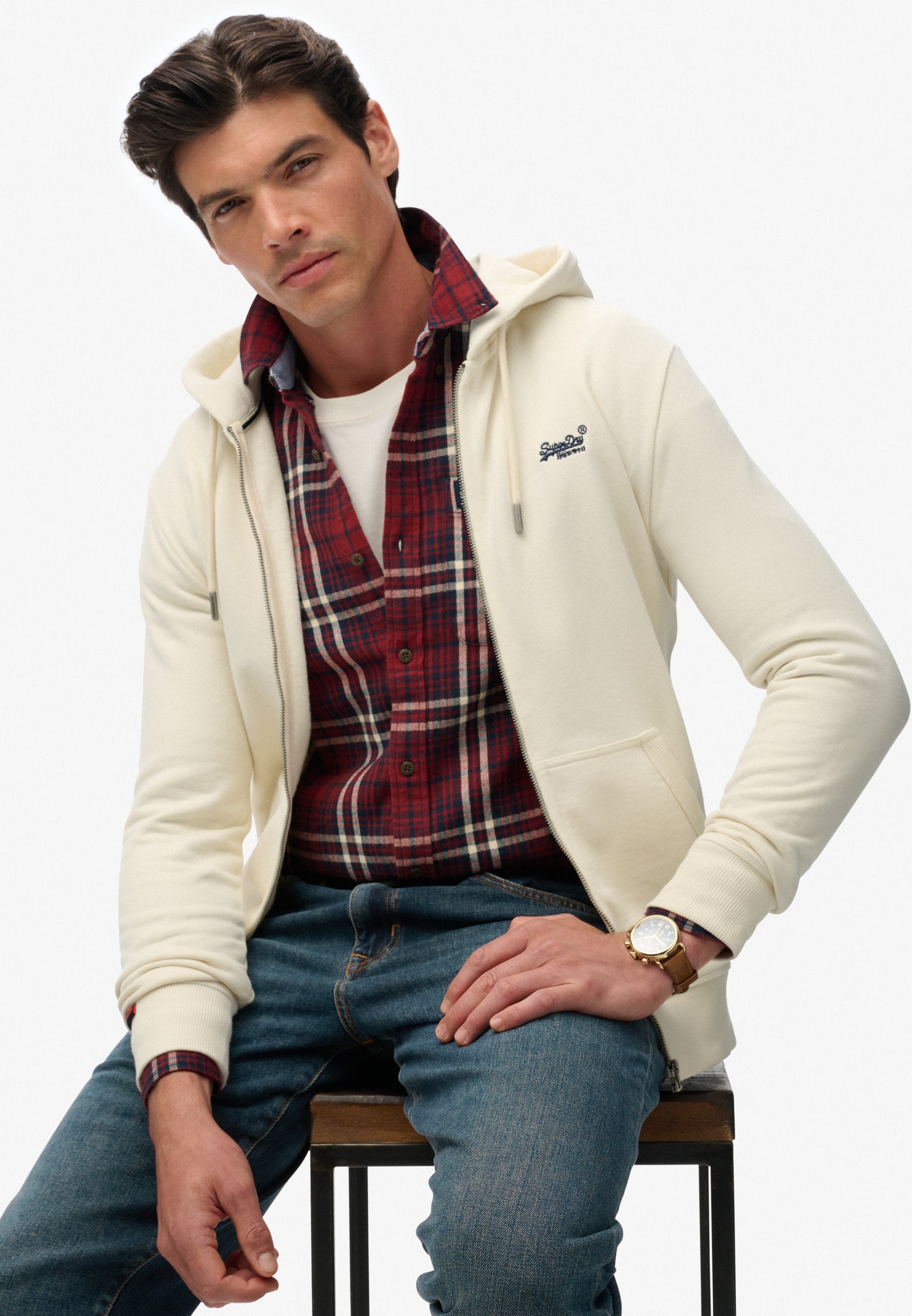 Essential Kapuzenjacke mit Logo