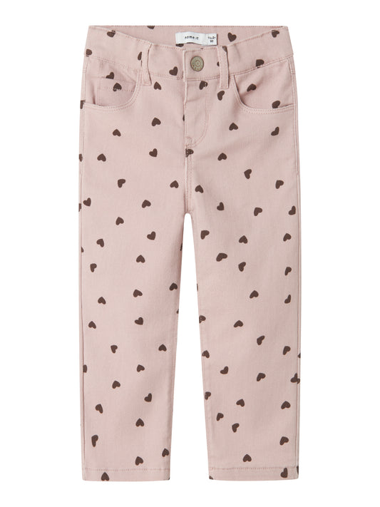NMFROSE STRAIGHT AOP TWILL PANT 7218-YF