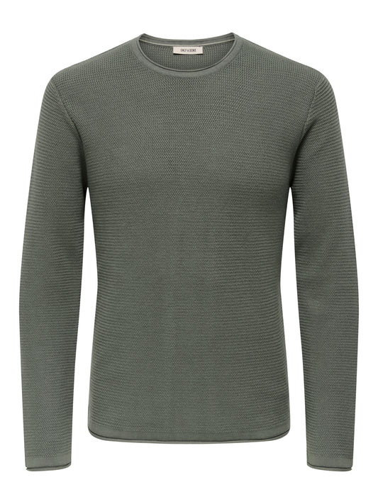 ONSERIC REG 12 STRUC CREW KNIT NOOS