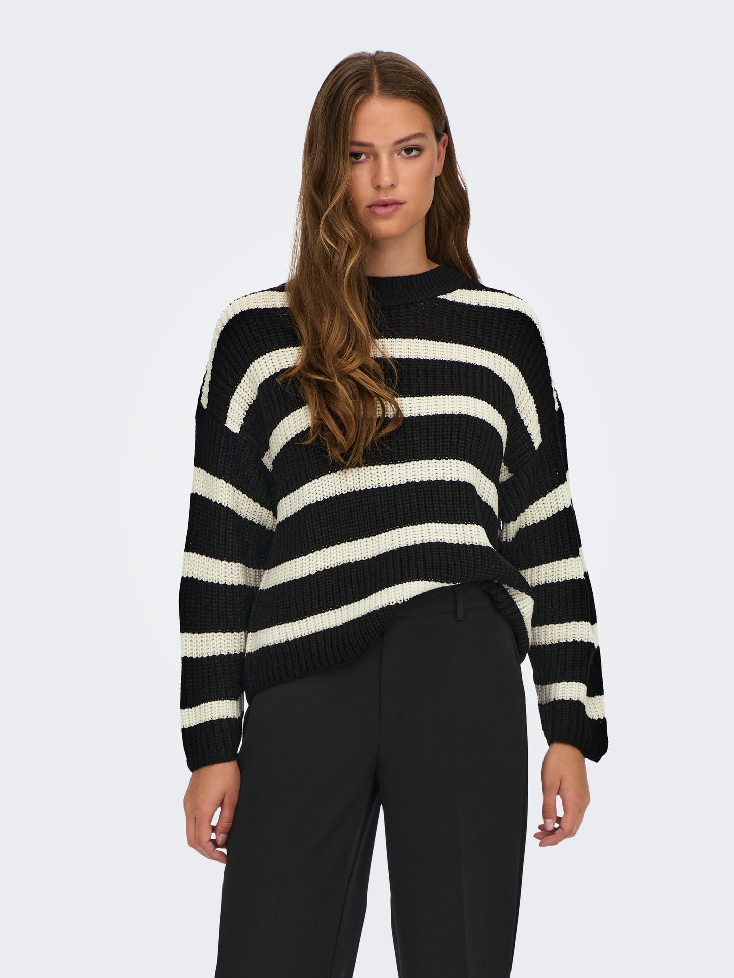 JDYJUSTY L/S STRIPE PULLOVER KNT NOOS