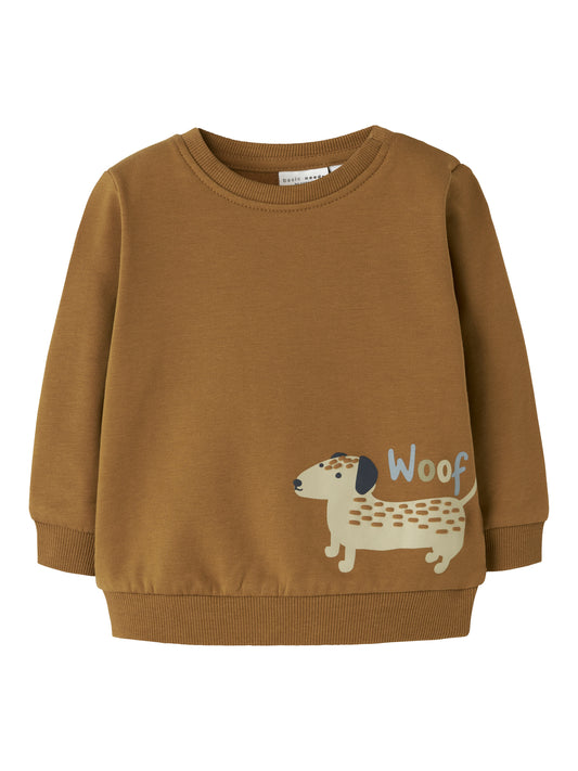 NBMVONNE LS SWEAT BOX BRU