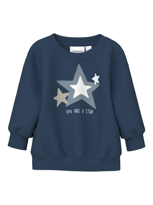 NBMVONNE LS SWEAT BOX BRU