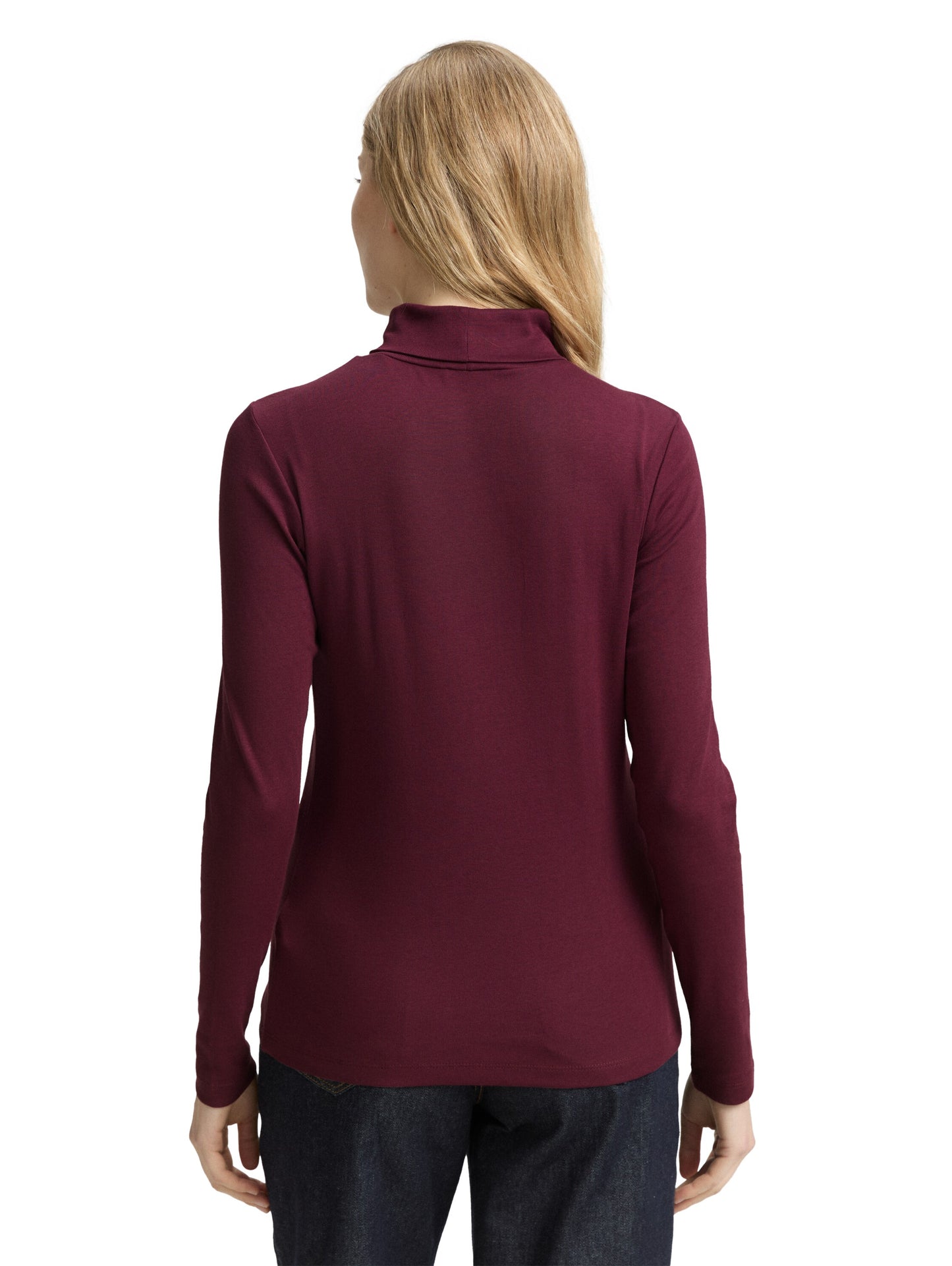 Langarmshirt mit Rollkragen