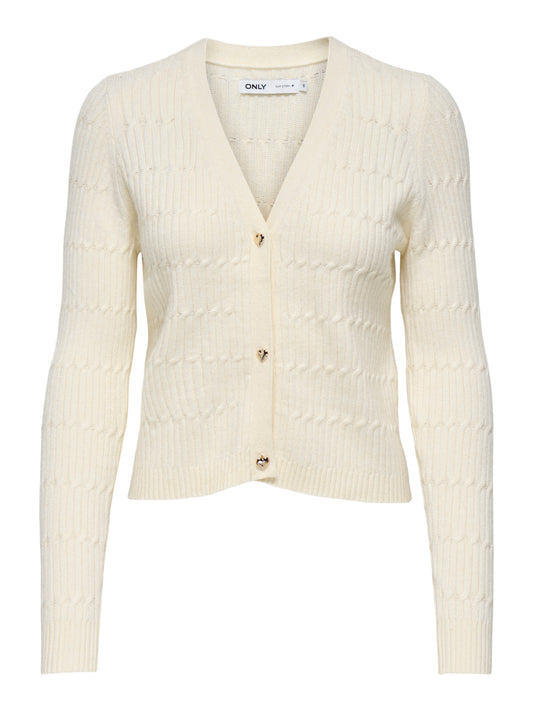 ONLKATIA LS CABLE V-NECK CARDI KNT NOOS