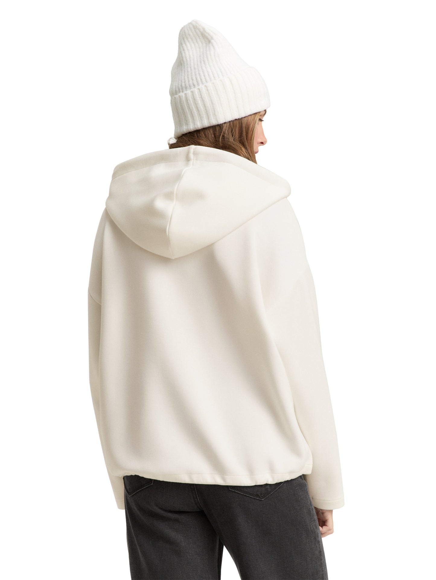 Loose Fit Scuba Hoodie Sweatshirt