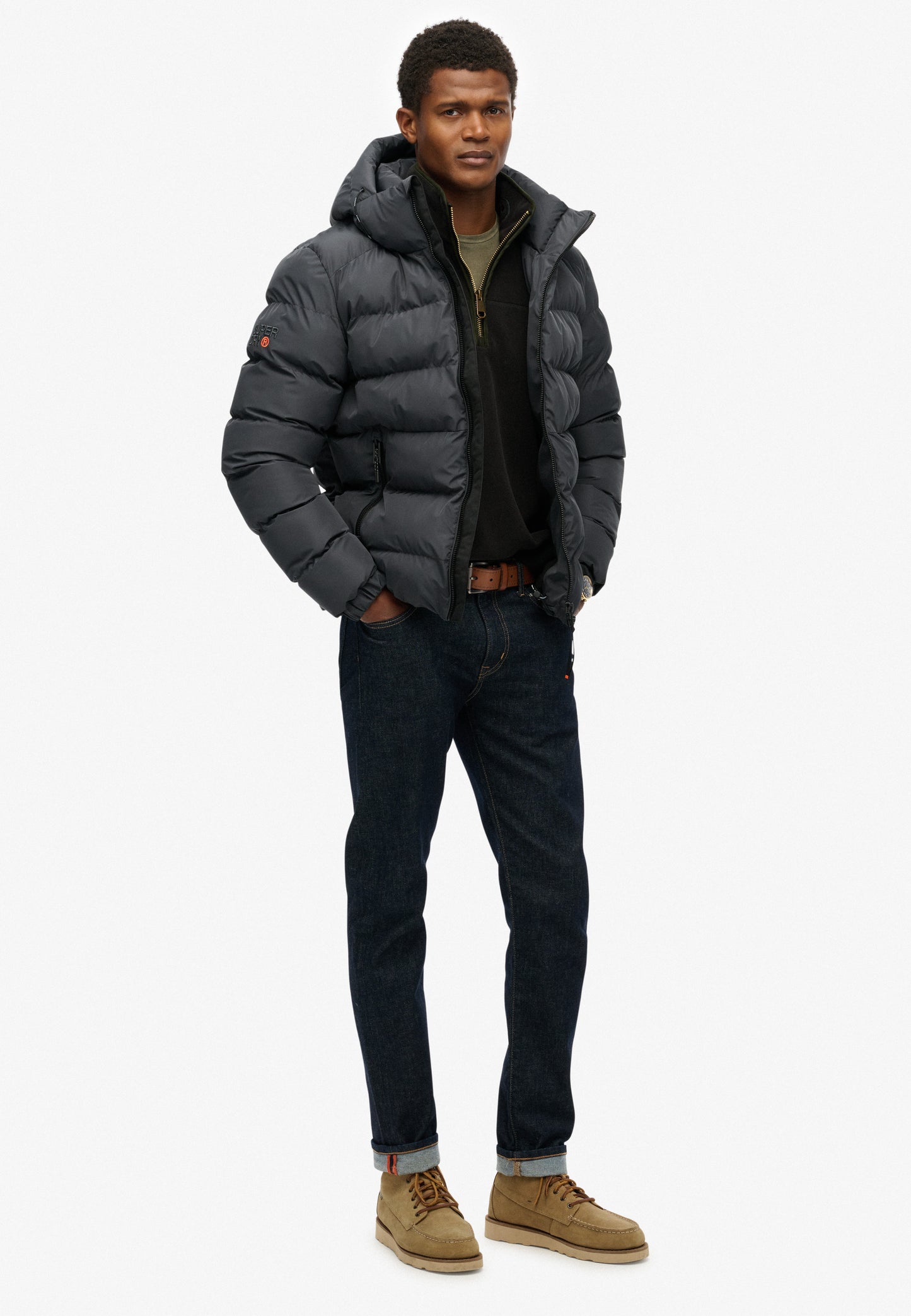 Sports Steppjacke mit Kapuze