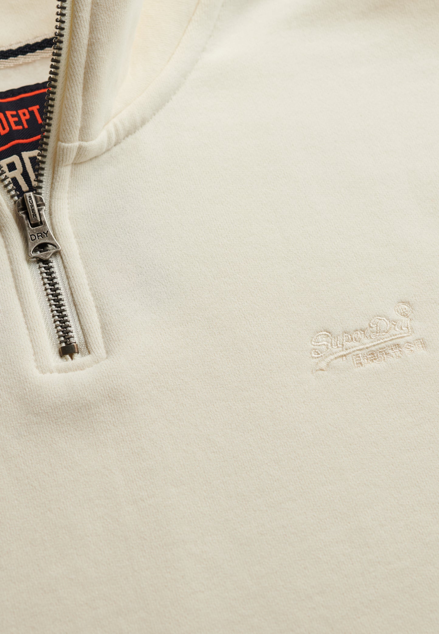 Essential Sweatshirt mit halblangem Reißverschluss und Logo