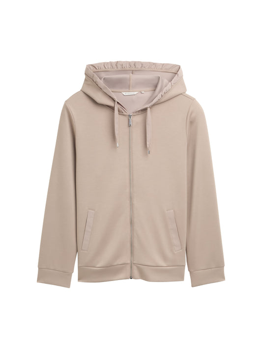 Plus Size - Hoodie Sweatjacke aus Scuba