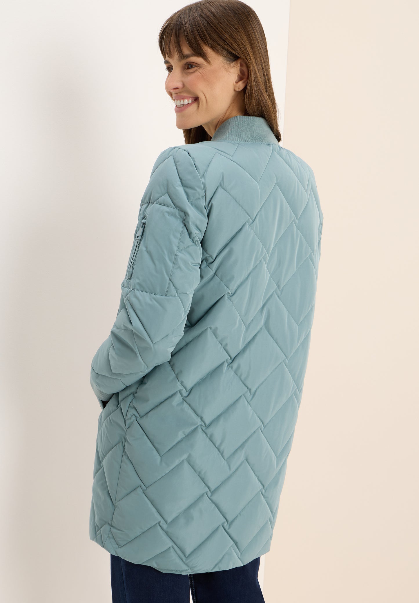 Langer Stepp-Blouson