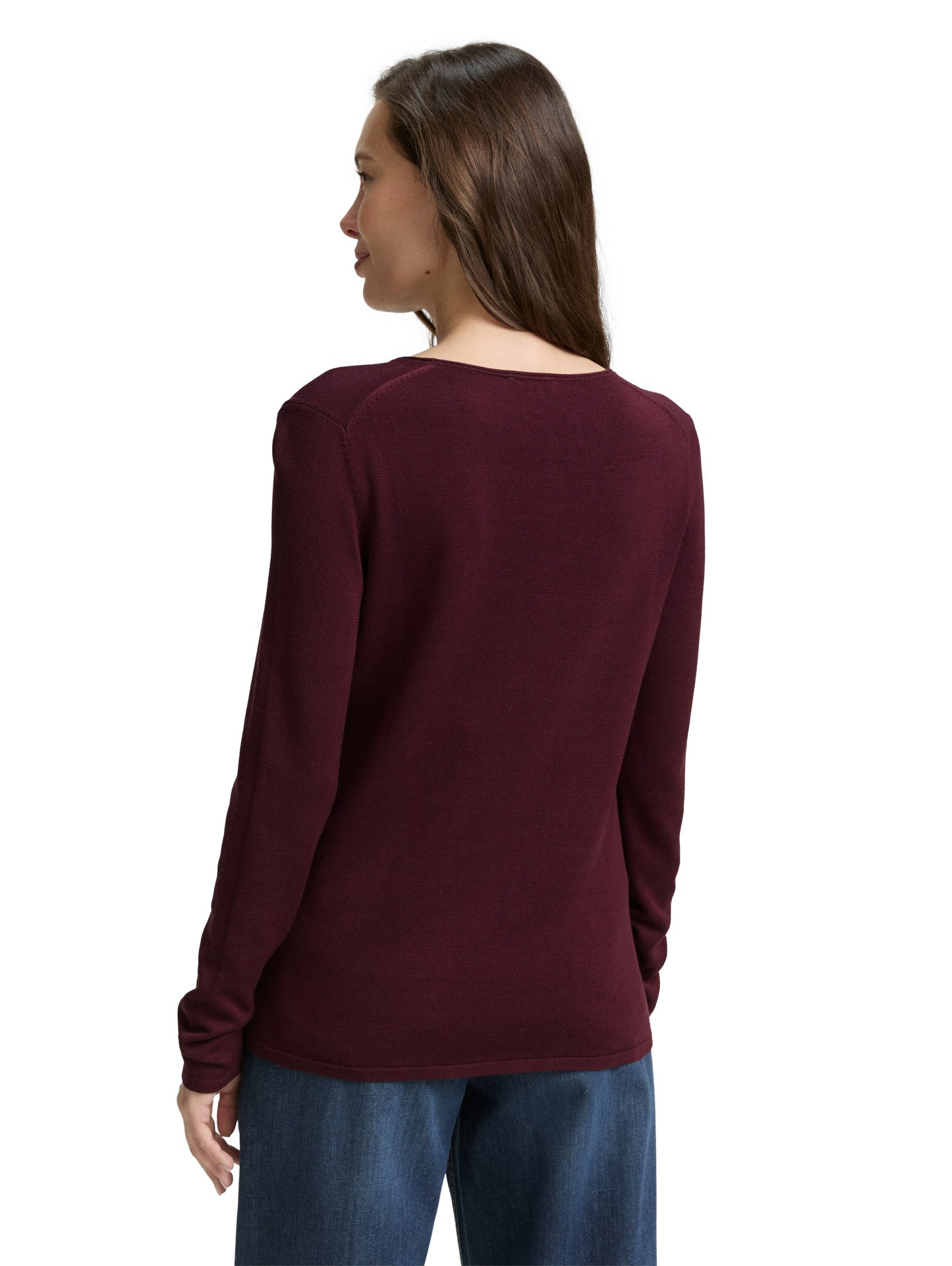 Strickpullover mit V-Ausschnitt