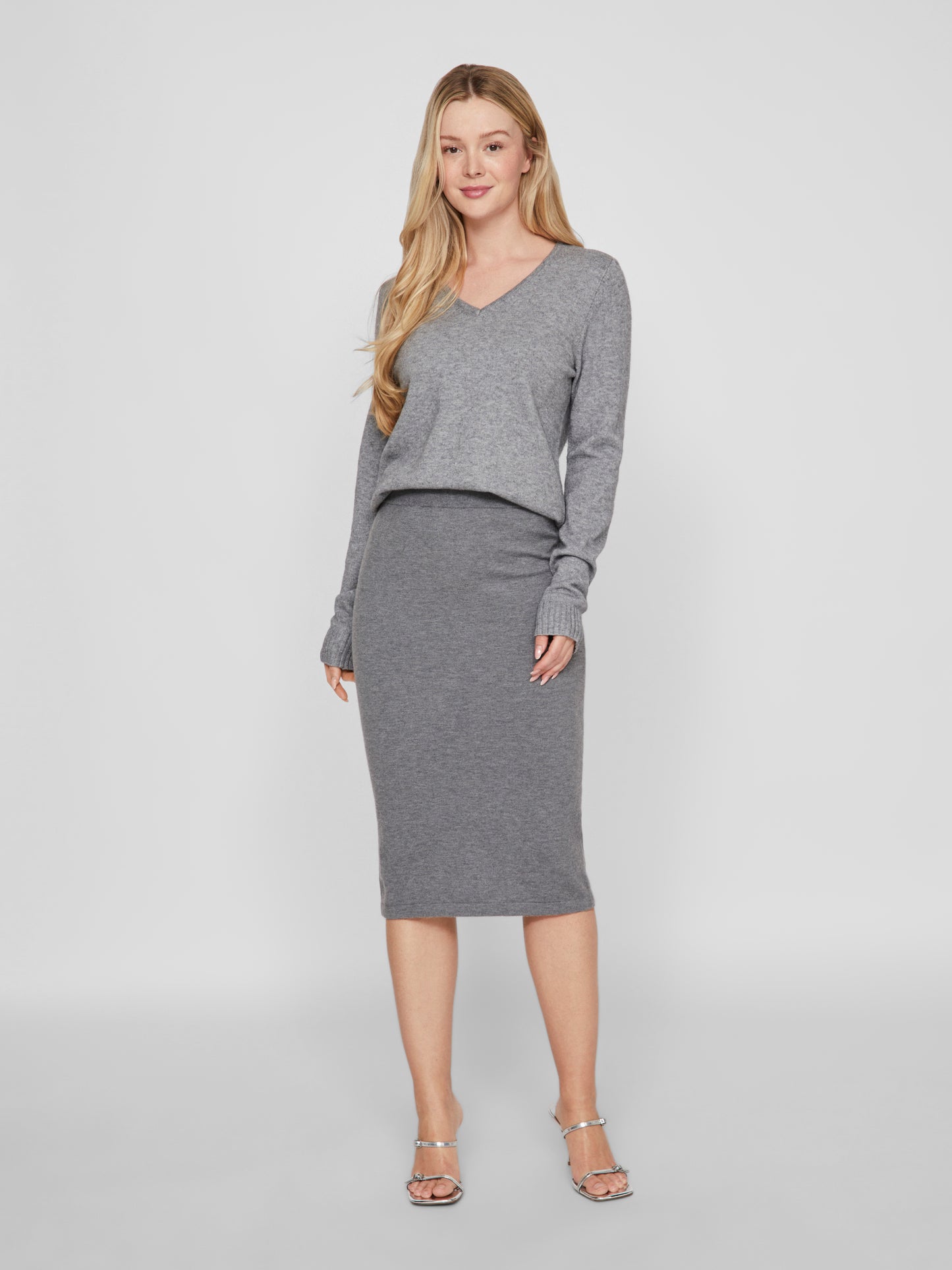 VIRIL V-NECK L/S  KNIT TOP - NOOS