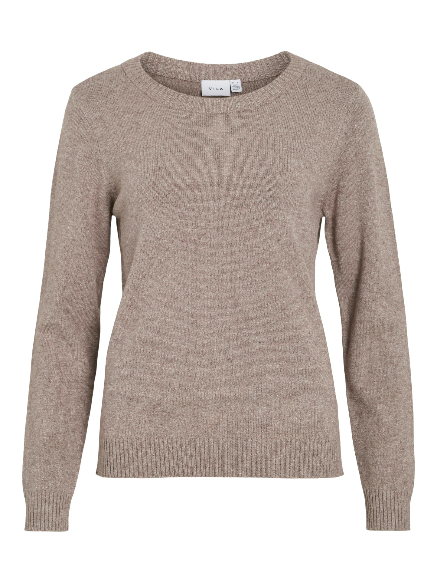 VIRIL O-NECK L/S  KNIT TOP - NOOS