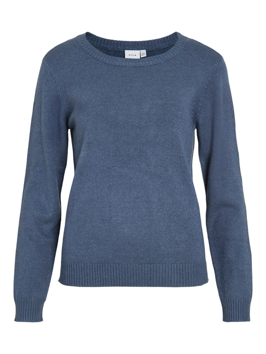 VIRIL O-NECK L/S  KNIT TOP - NOOS