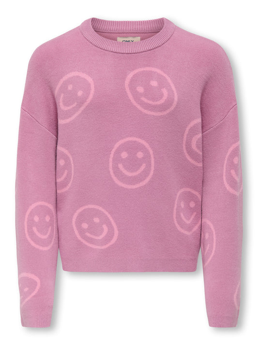 KOGMONTANA LS JQ LOOSE O-NECK CP KNT
