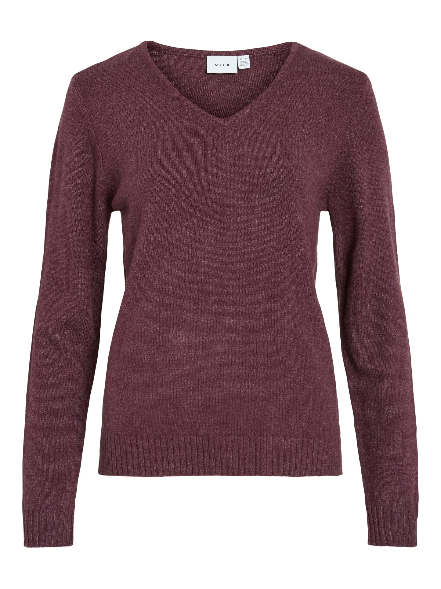 VIRIL V-NECK L/S  KNIT TOP - NOOS