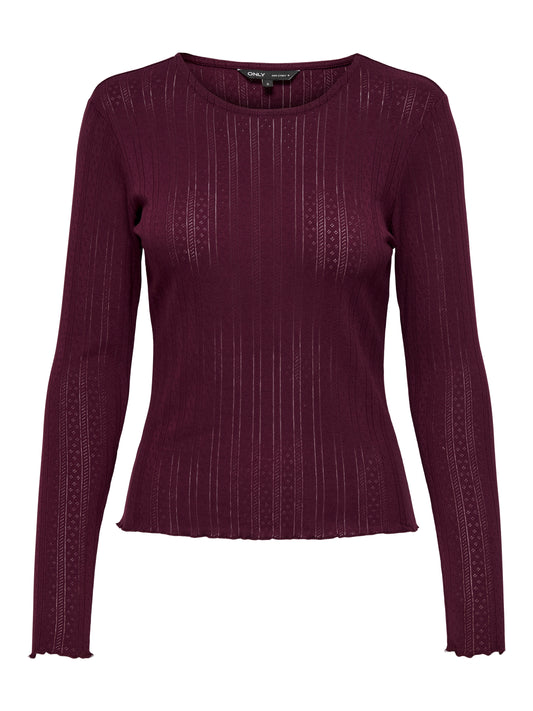ONLCARLOTTA L/S TOP NOOS JRS