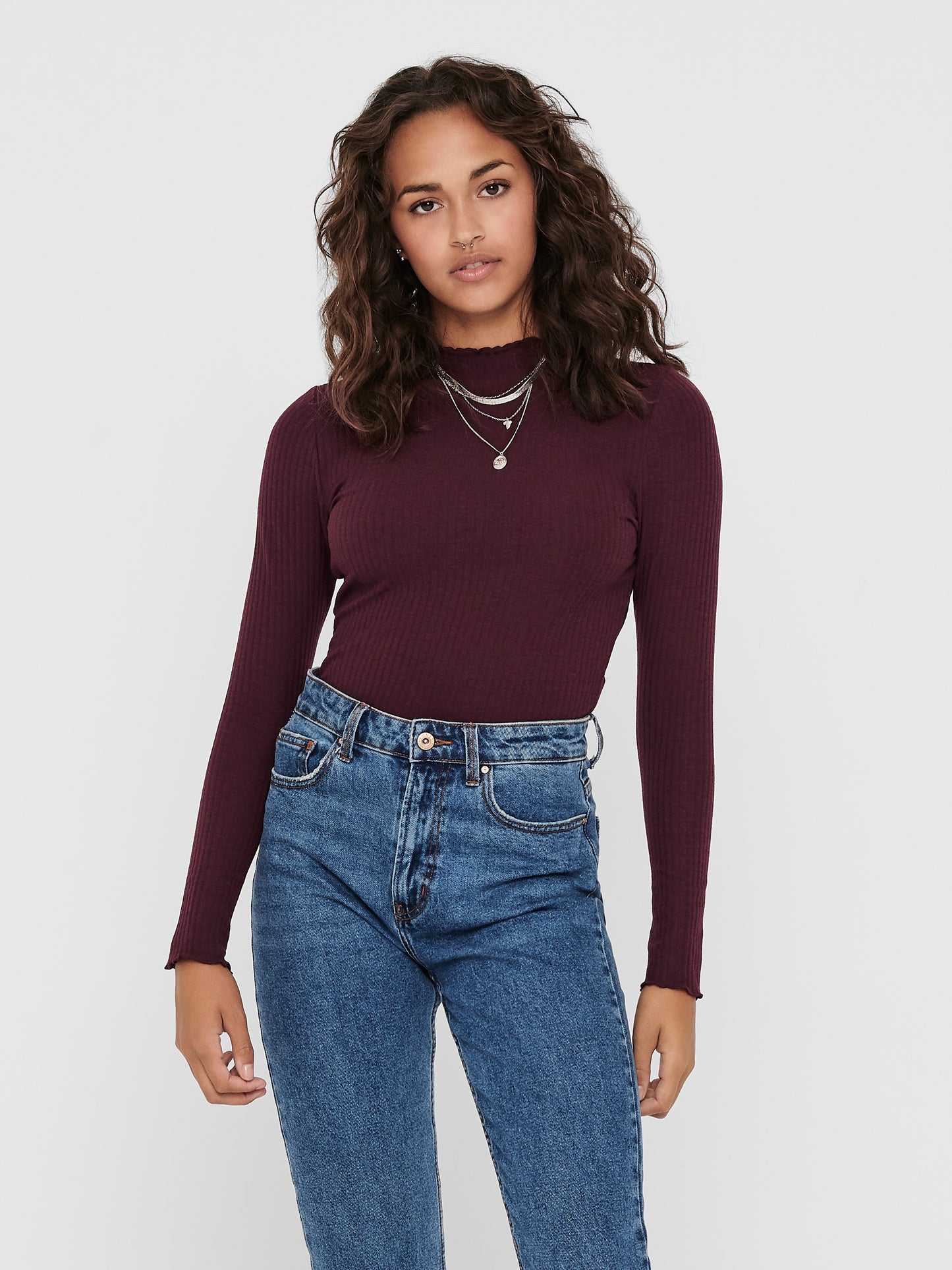 ONLEMMA L/S HIGH NECK TOP NOOS JRS