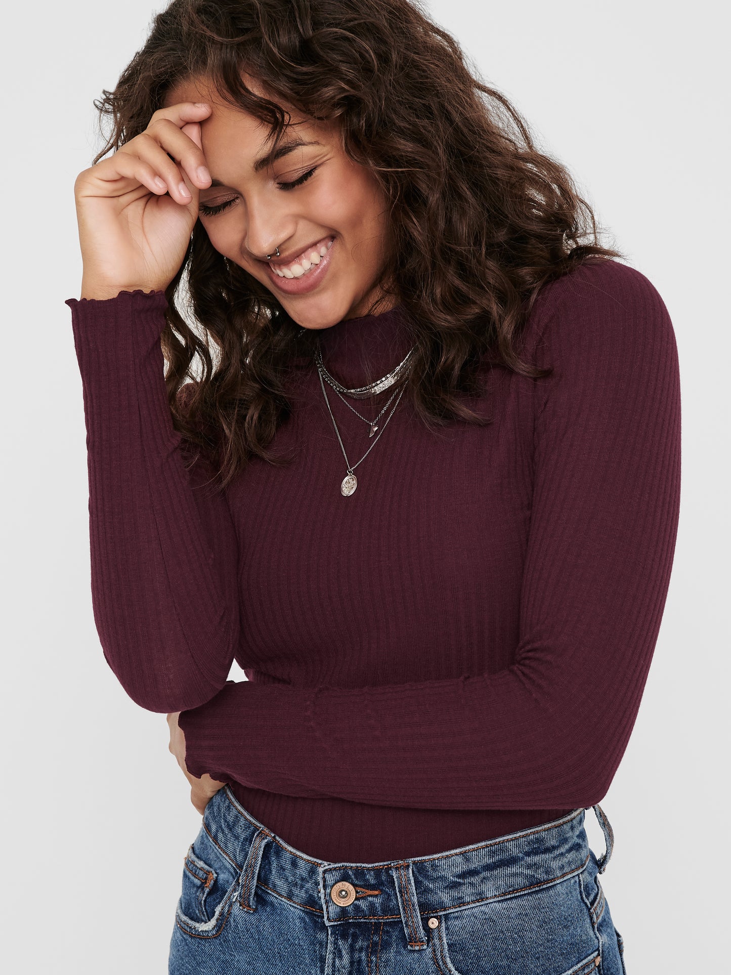 ONLEMMA L/S HIGH NECK TOP NOOS JRS