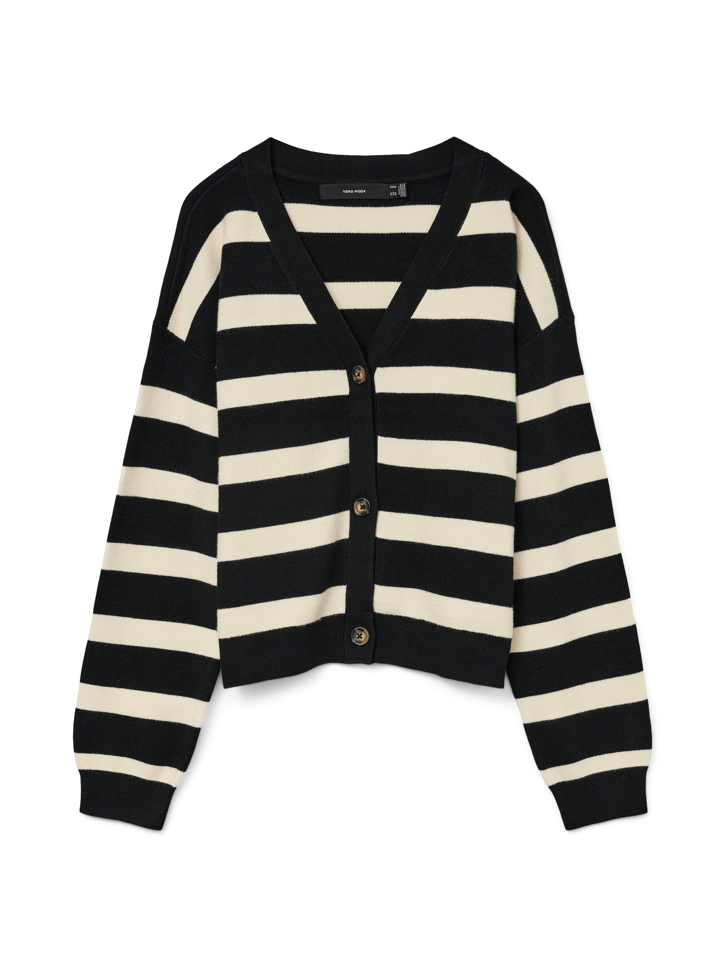 VMSABA FULL NEEDLE LS V-NECK CARDI NOOS