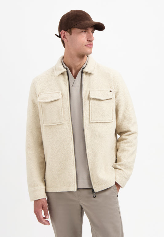 Overshirt Zipper Wool look