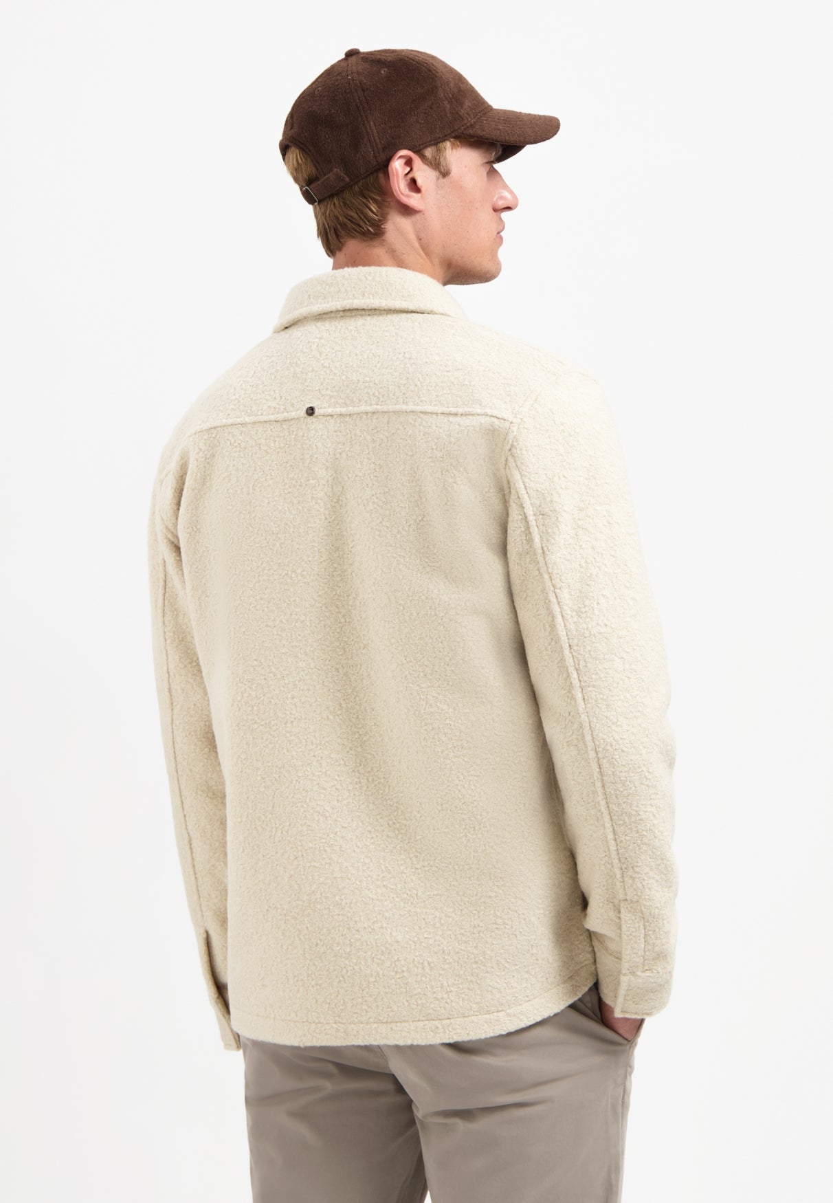 Overshirt Zipper Wool look