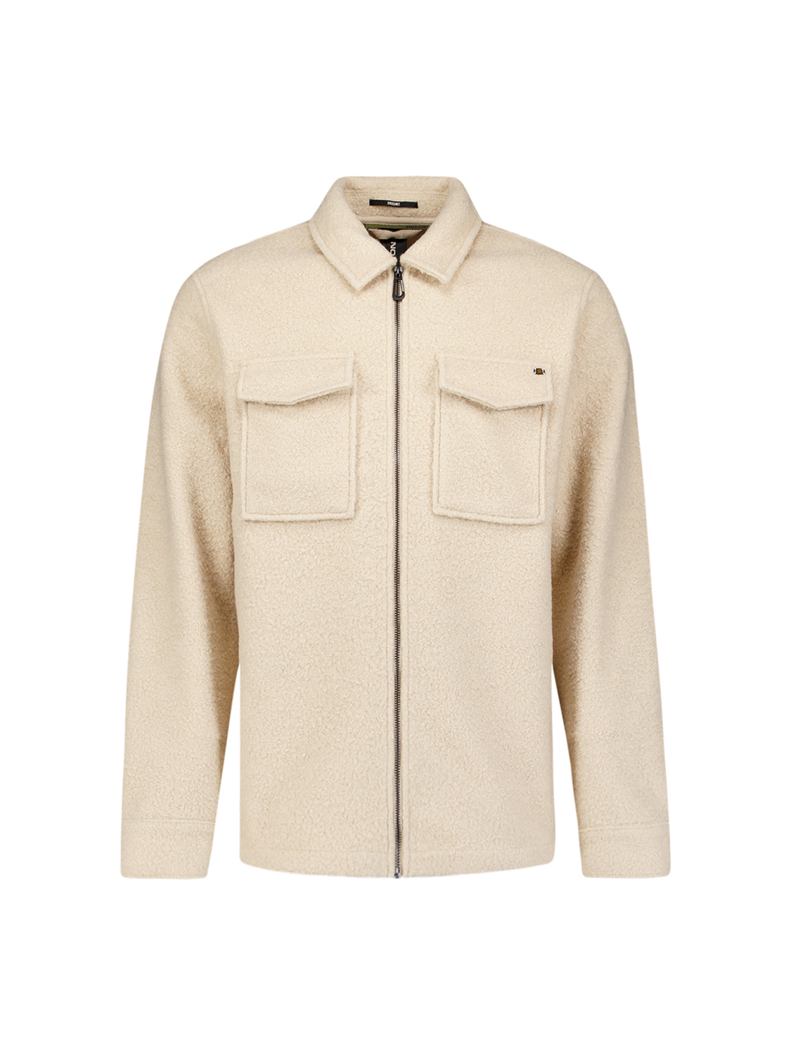 Overshirt Zipper Wool look