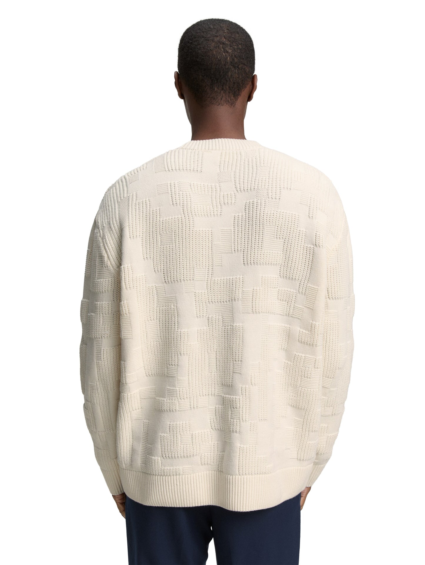Loose Fit Strickpullover mit Muster