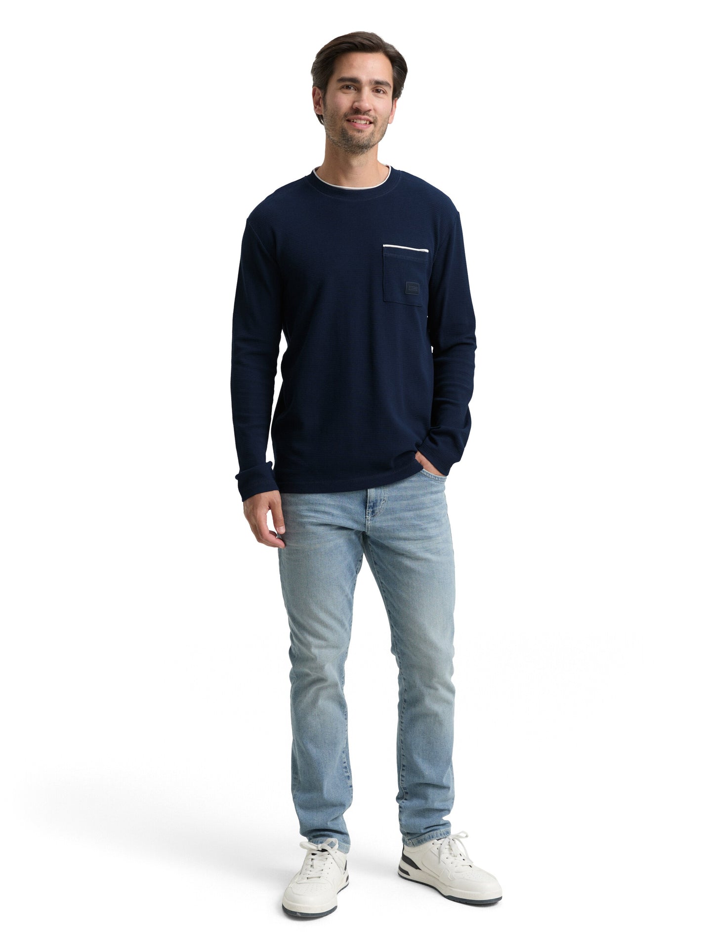 2-in-1 Langarmshirt aus Baumwolle