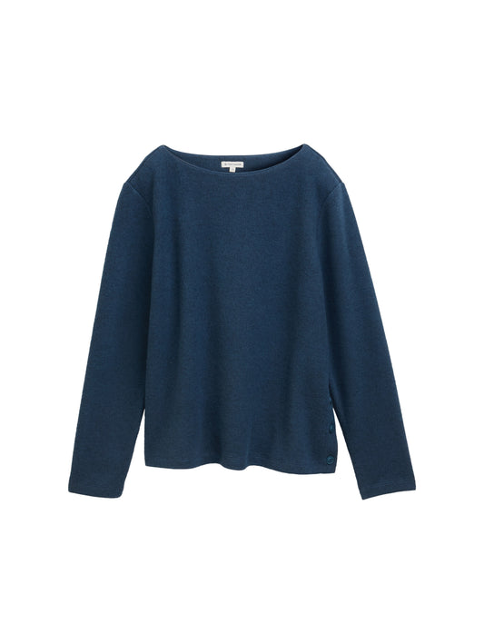 Sweatshirt mit Knopf-Details