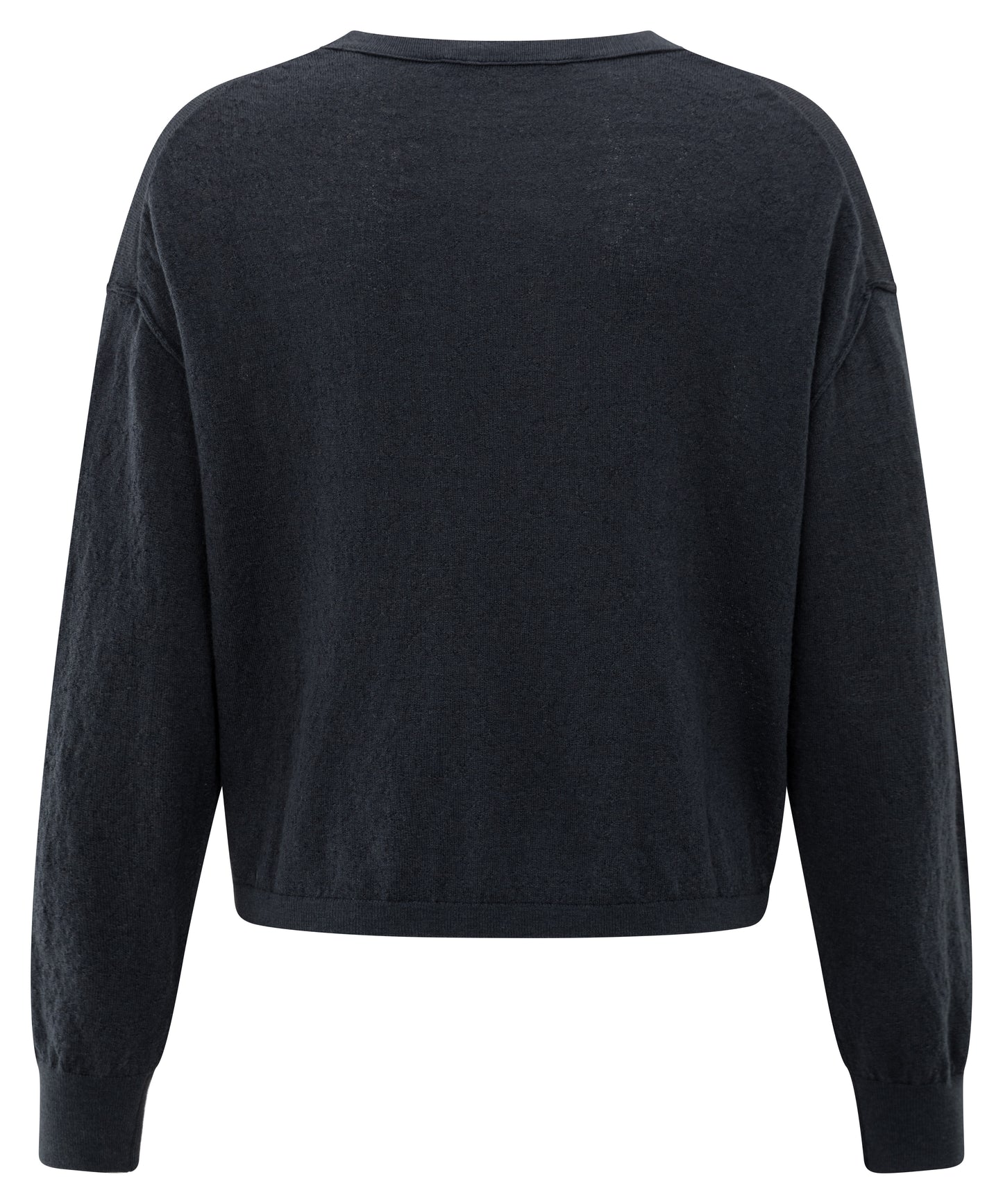 Textured round neck sweater ls, INKWELL BLUE