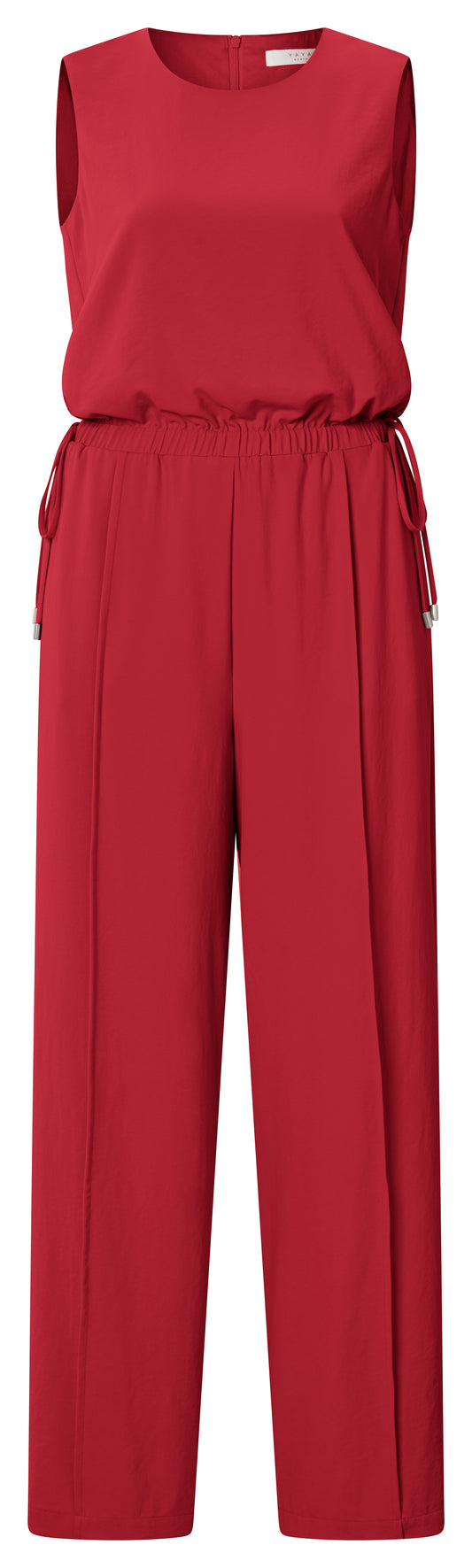 ?rmelloser Jumpsuit mit Kordel, SCARLET SAGE RED