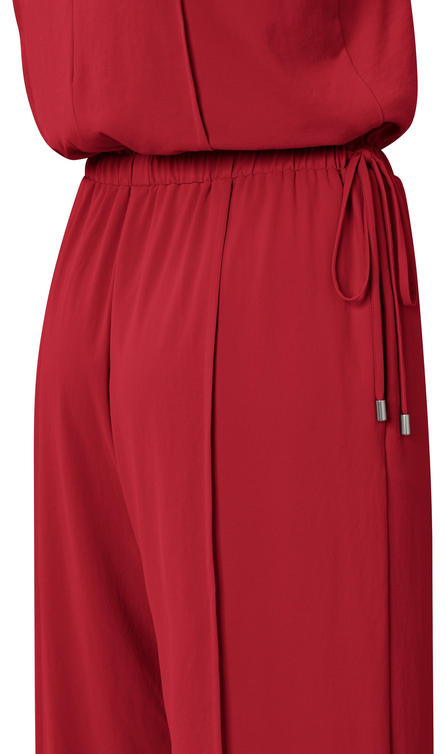 ?rmelloser Jumpsuit mit Kordel, SCARLET SAGE RED