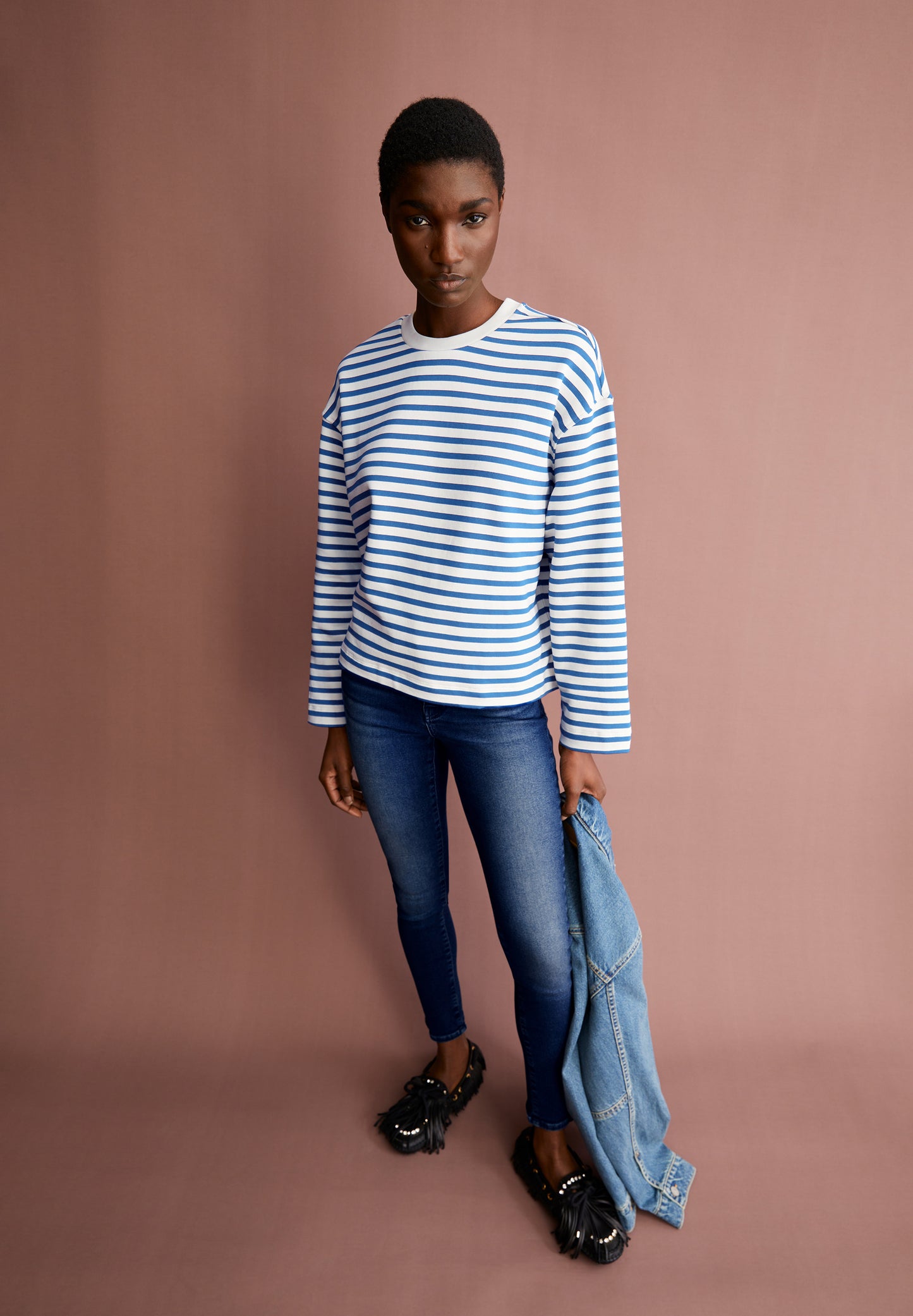 FRANKAA MAARLEN STRIPE SWEAT