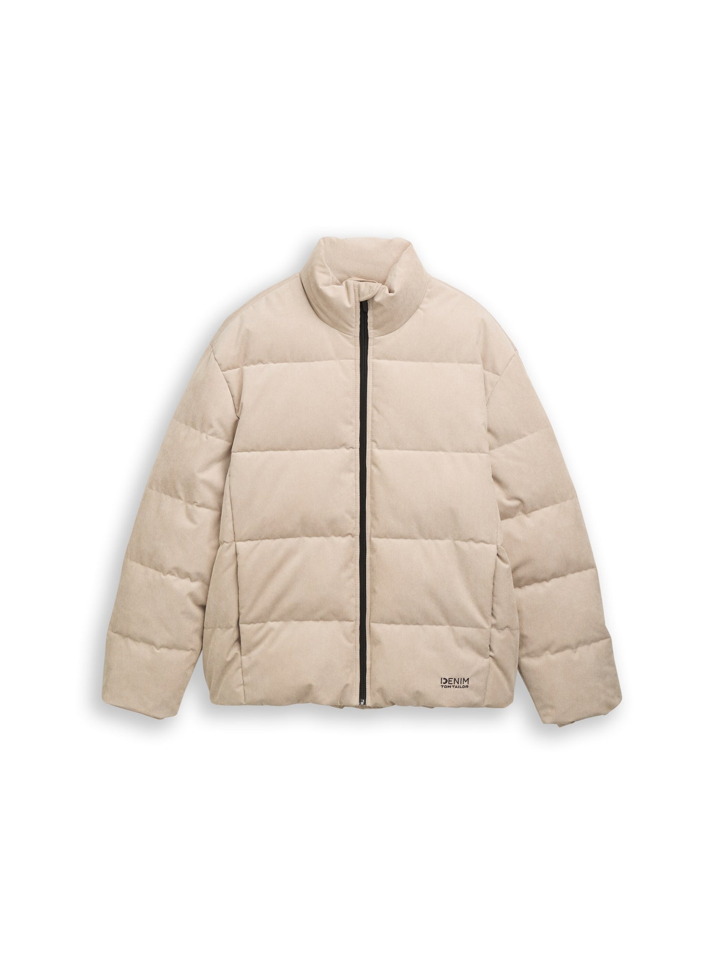 Cord Pufferjacke mit Stehkragen