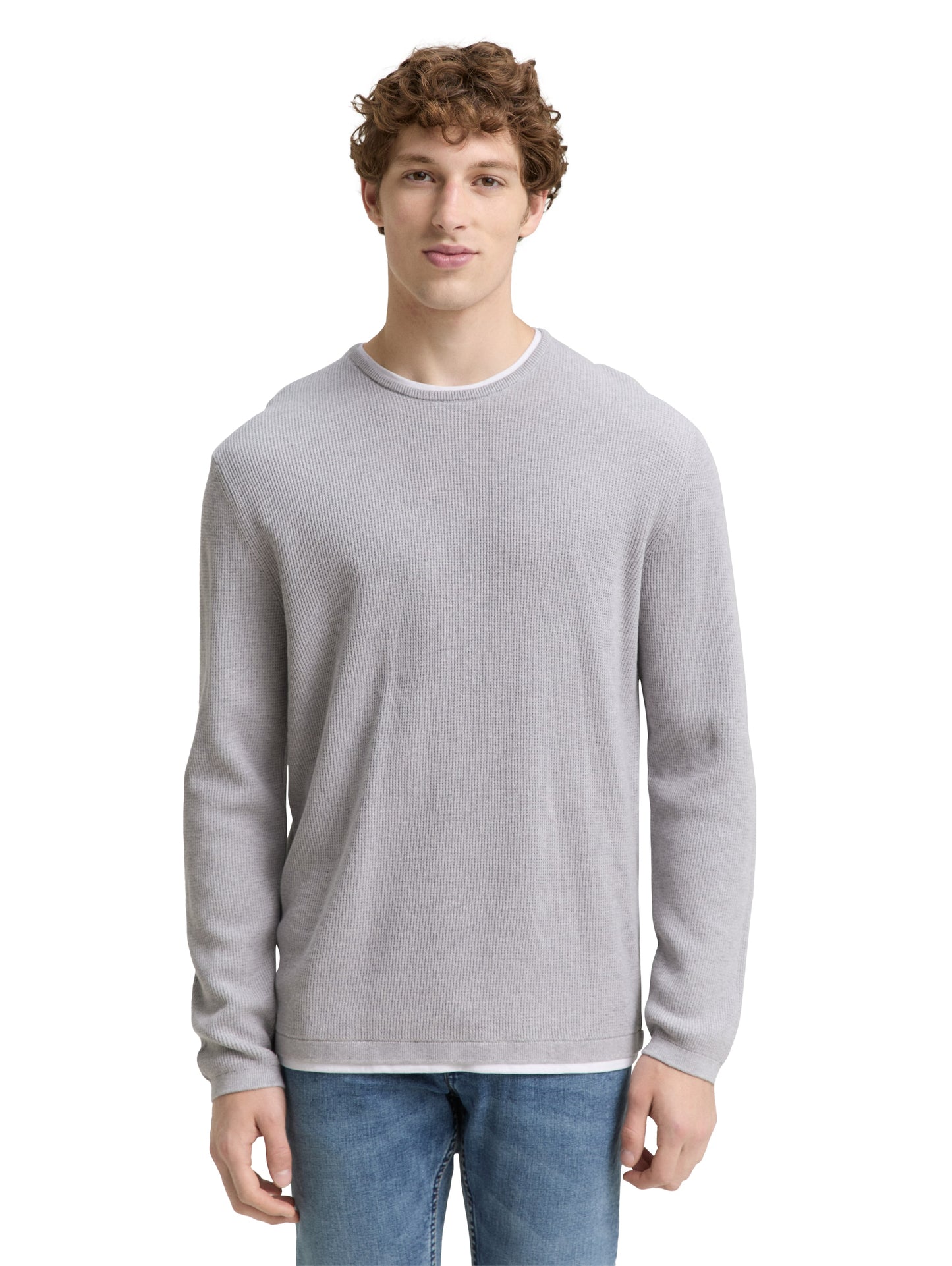 2-in-1 Strickpullover aus Baumwolle
