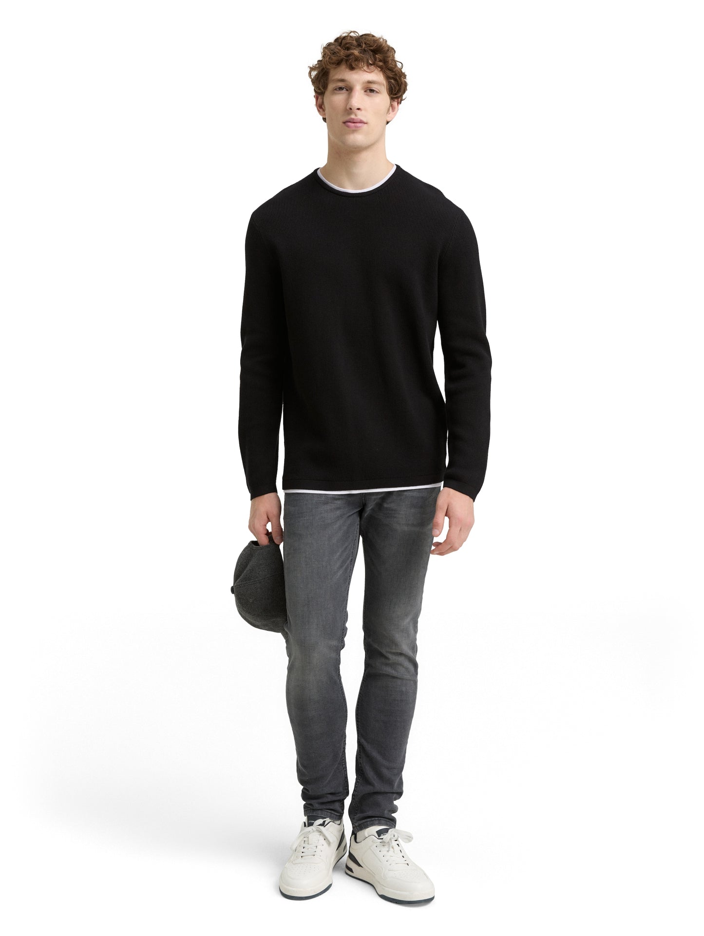 2-in-1 Strickpullover aus Baumwolle