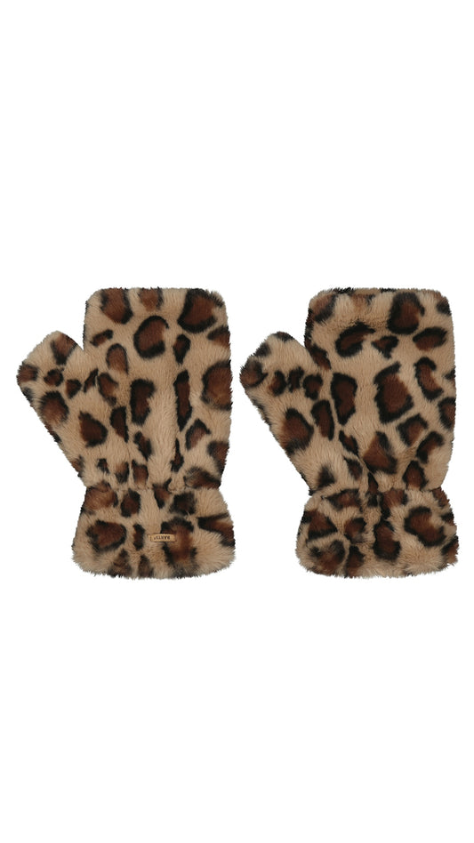 Britamu Fingerless Gloves, print brown