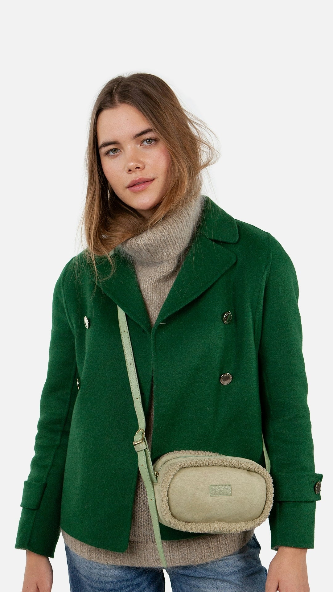Aedey Shoulderbag, pale army