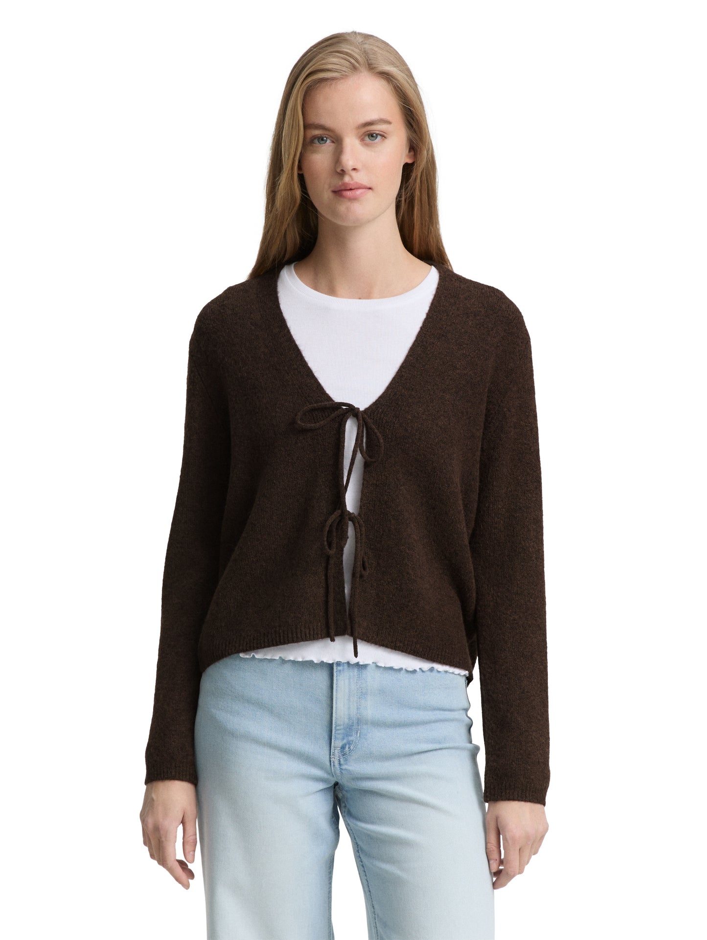 Cardigan mit Schleifen-Details