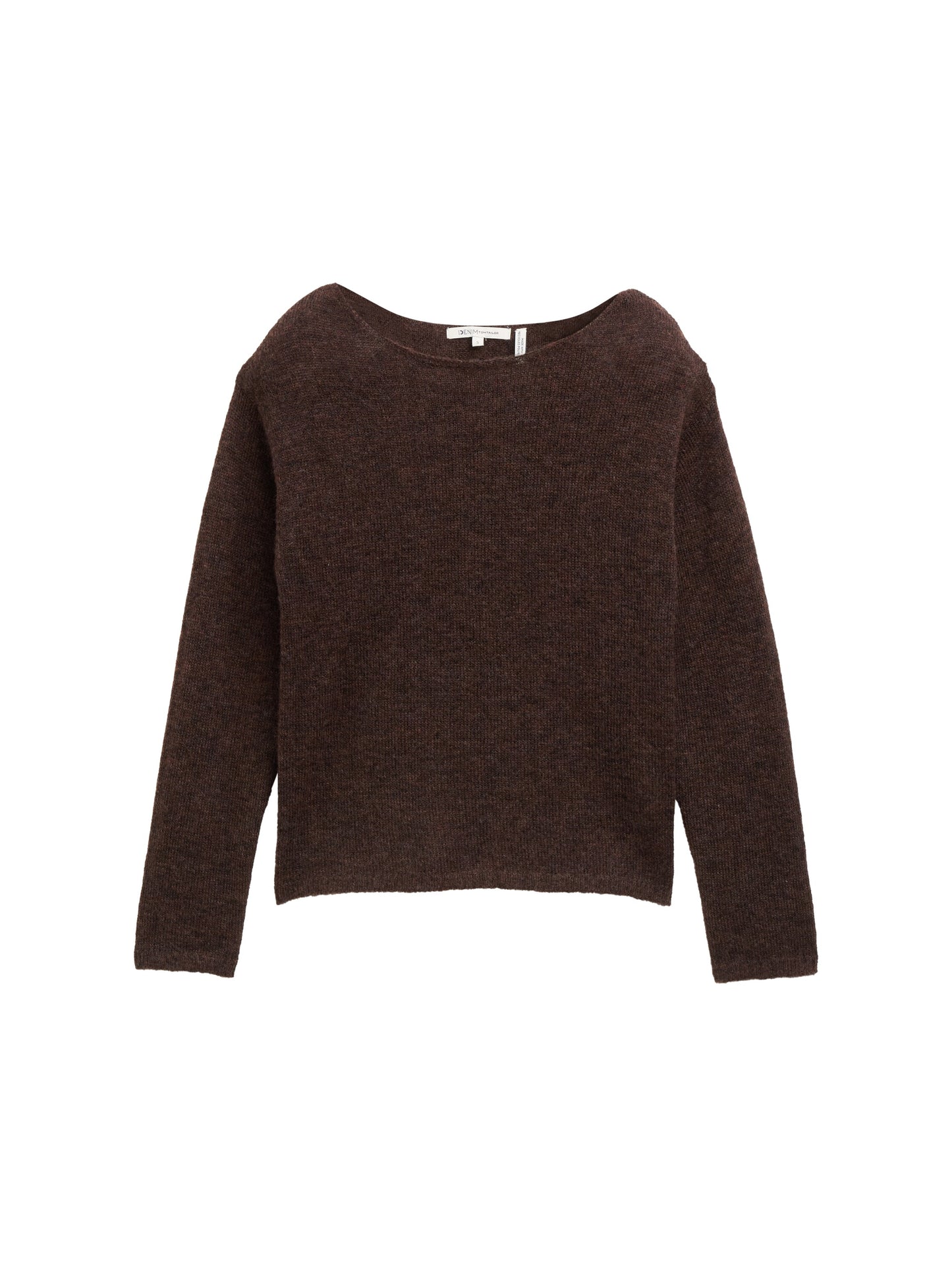 Strickpullover mit U-Boot-Ausschnitt