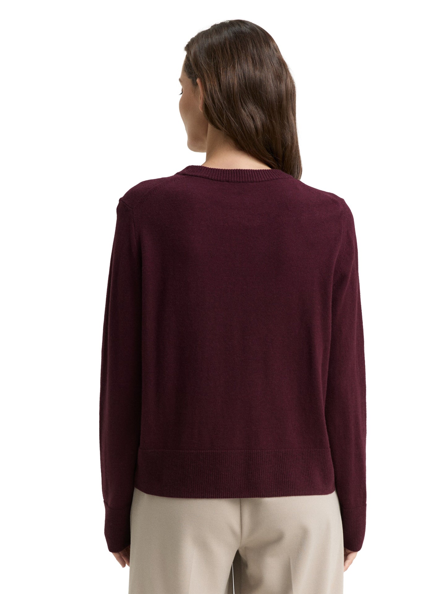 Strickpullover mit Rundhalsausschnitt