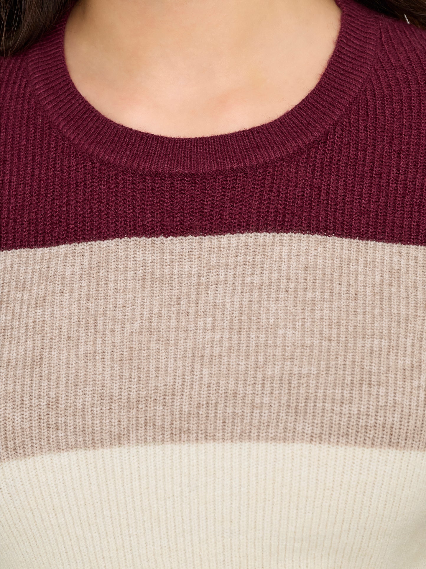 ONLATIA LIFE L/S STRIPE PULLOV KNT NOOS