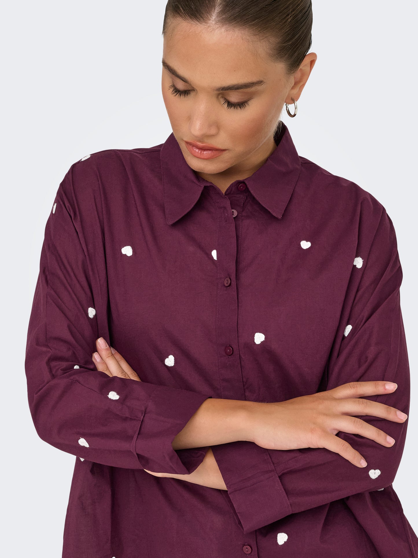 ONLNEW LINA GRACE LS EMB SHIRT NOOS WVN