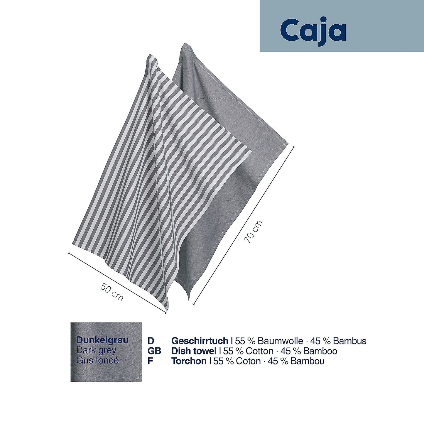 Kela Keck & Lang GmbH Geschirrtücherdunkelgrau