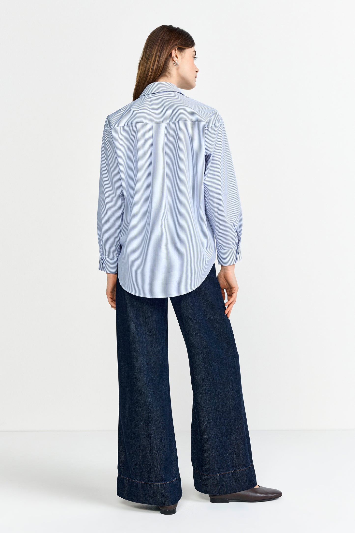 Cotton Striped Blouse with Details