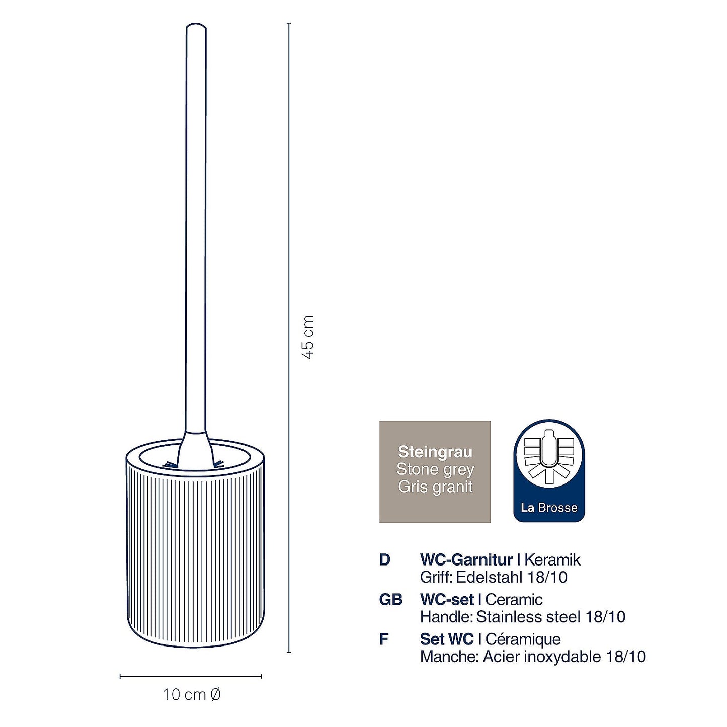 Kela Keck & Lang GmbH Bad Accessoiressteingrau
