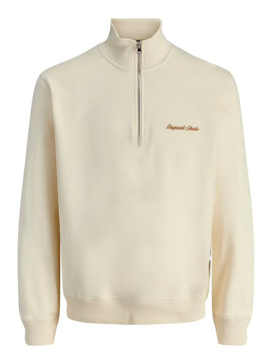 JORNORREBRO EMB SWEAT HIGH NECK SN